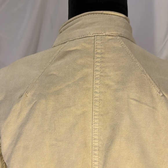 Free People Tan Military Style Distressed Jacket Size M - Picture 7 of 14